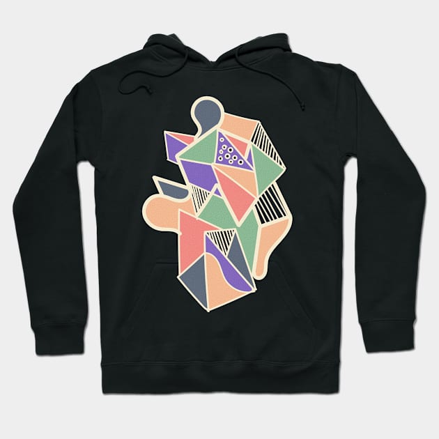 Abstract pastel Modern geometric cute Hoodie by carolsalazar